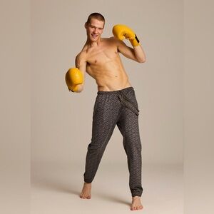 Joe Boxer - All-Over Licky French Terry Lounge Pants, Grey